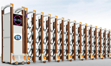 Cửa cổng xếp điều khiển từ xa LB248